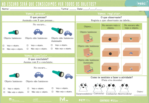 imagem das cartas e caixas da atividade