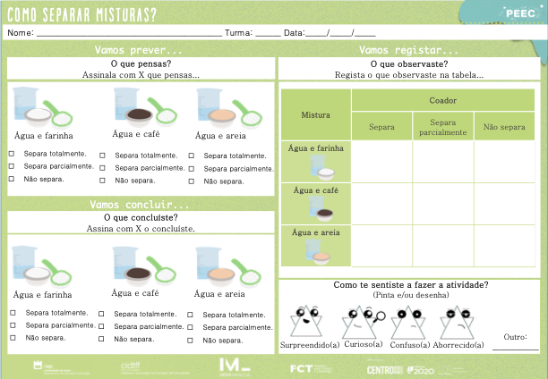 imagem das cartas e caixas da atividade