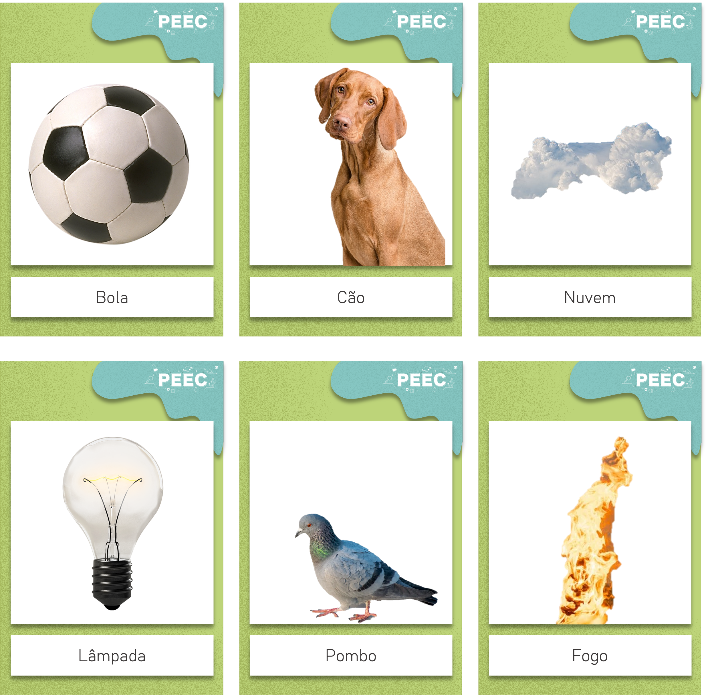 imagem das cartas e caixas da atividade