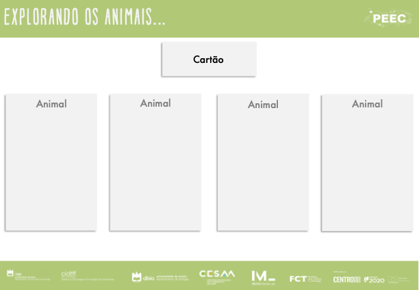 imagem das cartas e caixas da atividade