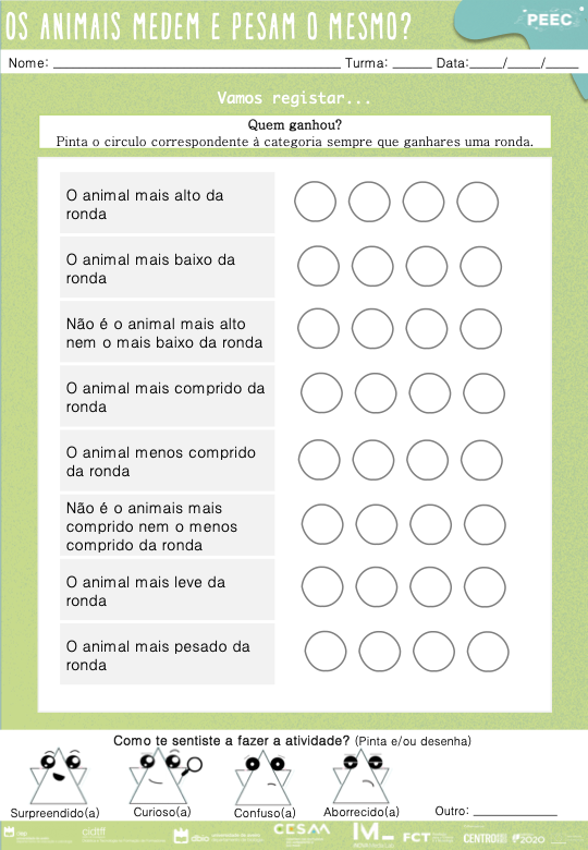 imagem das cartas e caixas da atividade