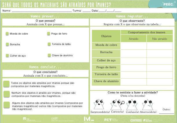 imagem das cartas e caixas da atividade