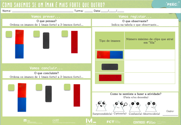 imagem das cartas e caixas da atividade