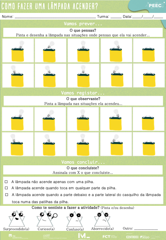 imagem das cartas e caixas da atividade