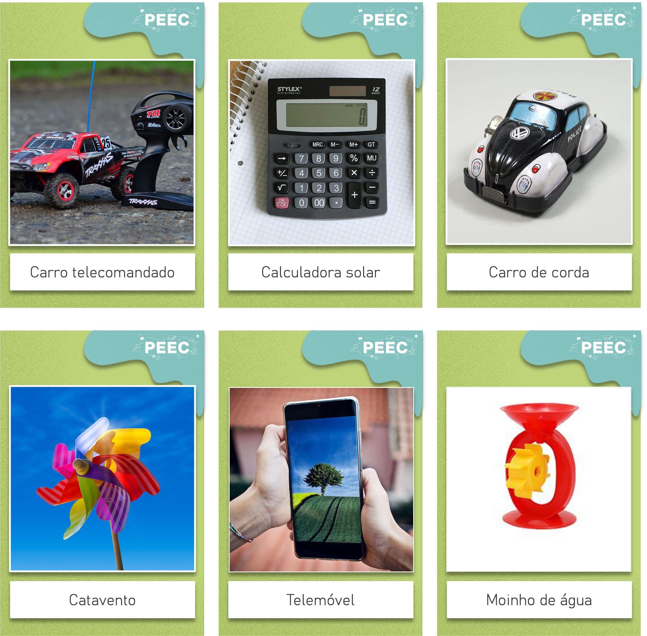 imagem das cartas e caixas da atividade