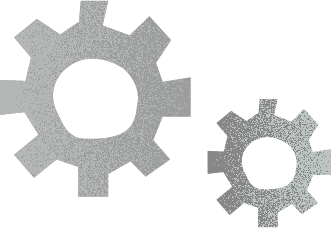 ilustração decorativa de rodas dentadas